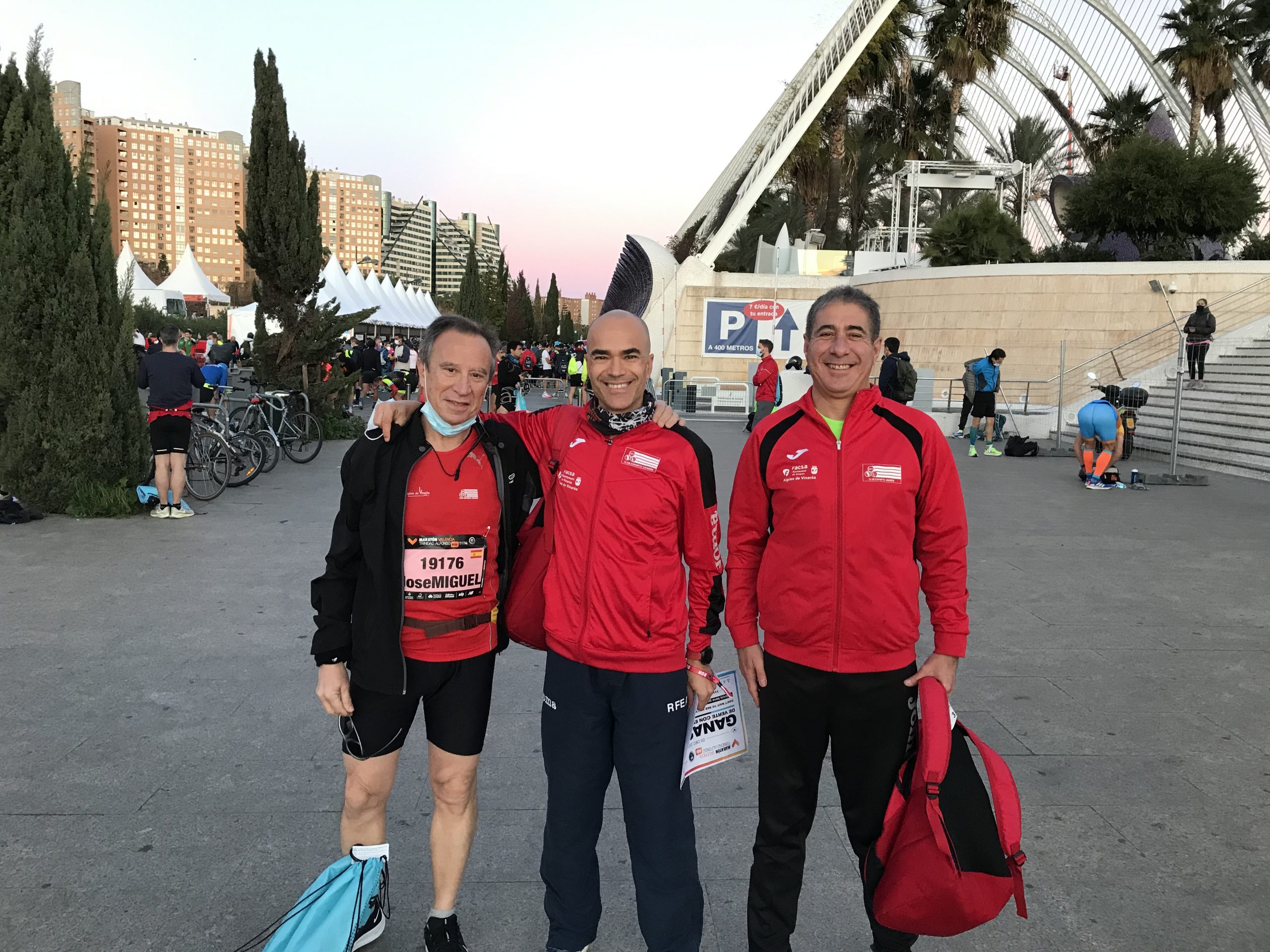 Fabregat, Alejandro i Quijano a la Marató de València